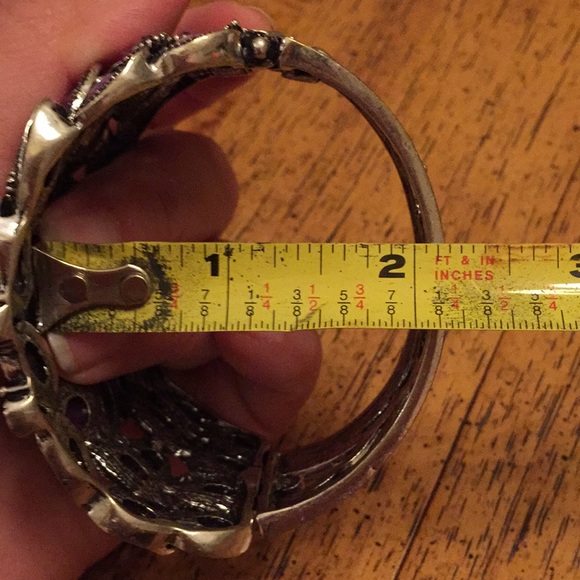 Purple bracelet, cuff. - Picture 7 of 7